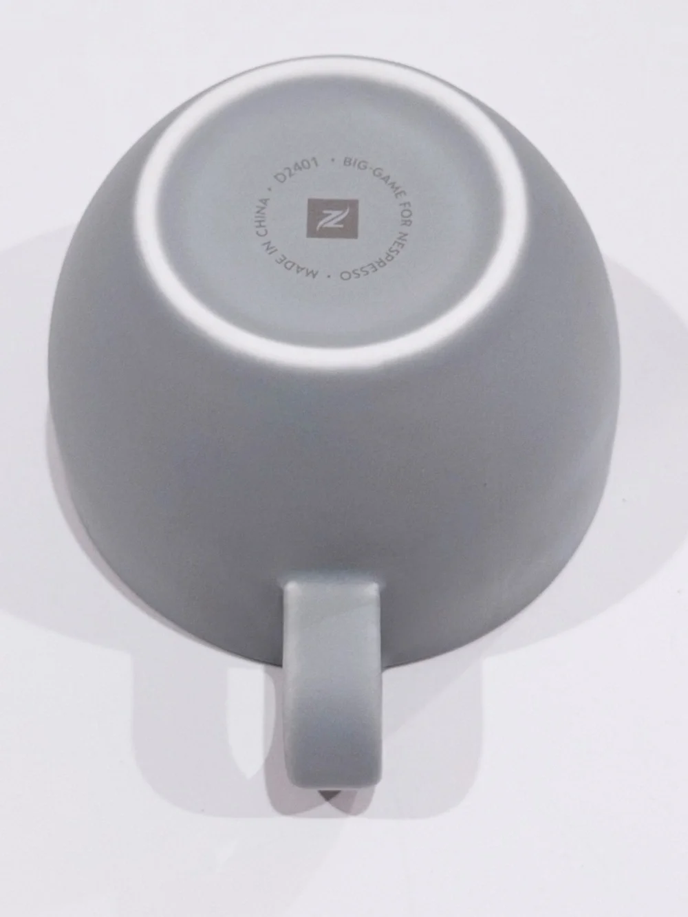 Nespresso Barista Gray Porcelain Cappuccino Cup, Set of 2